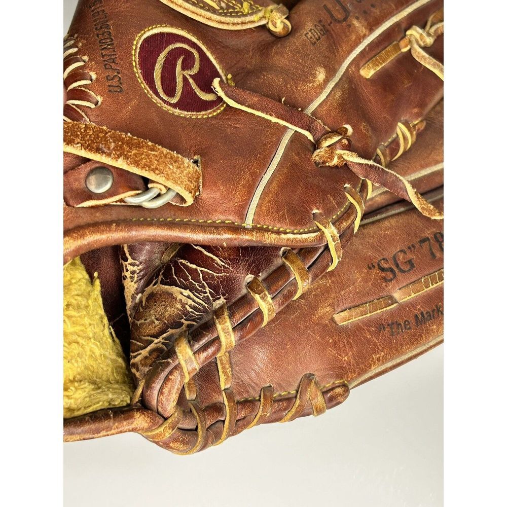 Rawlings SG78 The Mark of a Pro Fastback Leather Glove Right Throw, Needs Clean